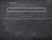 Tablet Screenshot of omanair.ch
